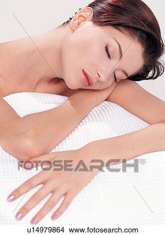 Pampering, Beauty Treatment, One Person, Content View Large Photo Image Picture - Pampering, Beauty Treatment, One Person, Content. Fotosearch