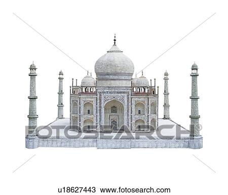 Stock Image - design, public, outdoors, taj, urban, carving. Fotosearch