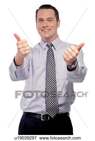 Stock Photo - human cut outs, one person, white background, well-dressed. Fotosearch