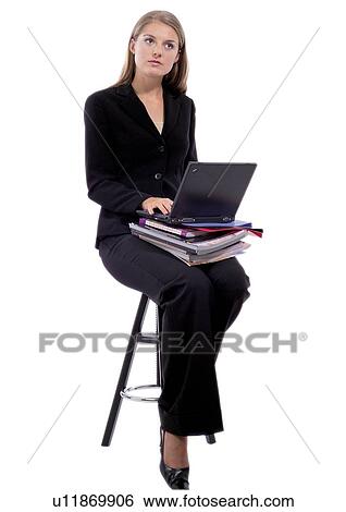 Stock Photograph - human cut outs, one person, white background, well-dressed. Fotosearch