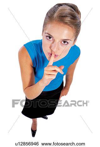 Stock Photograph - human cut outs, one person, white background, well-dressed. Fotosearch