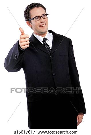 Stock Photo - professional, looking away, indoor, human cut outs, business, white shirt. Fotosearch