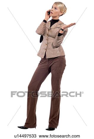 white background, mobile phone, occupation, young adult View Large Photo Image Stock Image - white background, mobile phone, occupation, young adult. Fotosearch