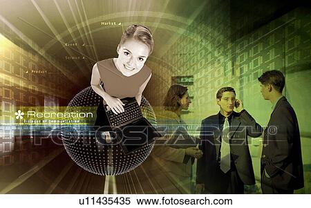 High angle view of business executives superimposed on a background View Large Photo Image Stock Photography - High angle view of business executives superimposed on a background. Fotosearch