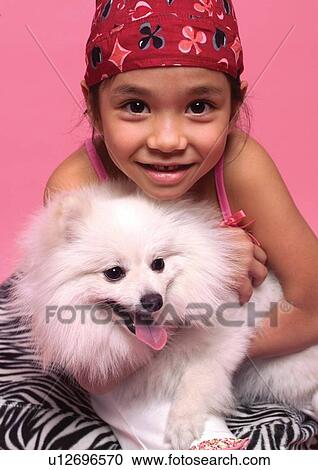 Stock Image - bandana, cheerful, carnivore, care, affectionate. Fotosearch