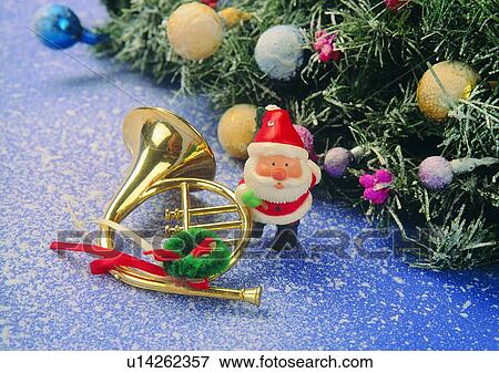 Stock Photo - , decoration, Christmas, santa claus, christmas tree, holiday. Fotosearch