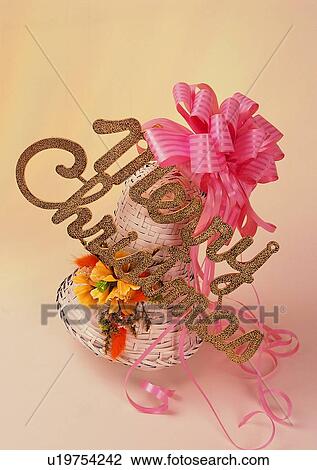 Stock Image - , decoration, holiday, Christmas, bell, flower. Fotosearch