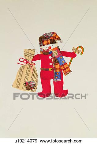 , decoration, holiday, Christmas, paper man, paper bag View Large Photo Image Stock Photo - , decoration, holiday, Christmas, paper man, paper bag. Fotosearch