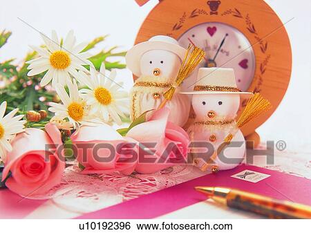 Stock Photograph - , decoration, holiday, Christmas, rose, sun flower. Fotosearch