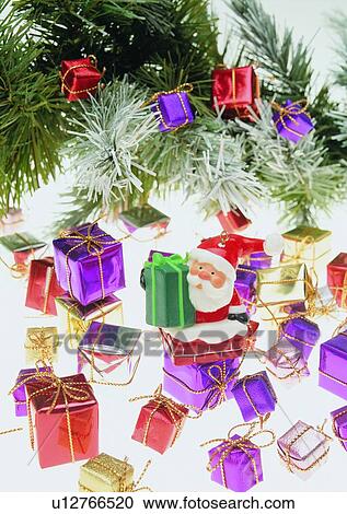 , decoration, holiday, Christmas, santa claus, gift View Large Photo Image Stock Image - , decoration, holiday, Christmas, santa claus, gift. Fotosearch