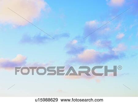 Stock Photo - blue, daytime, sky, cloud, light, scenery. Fotosearch