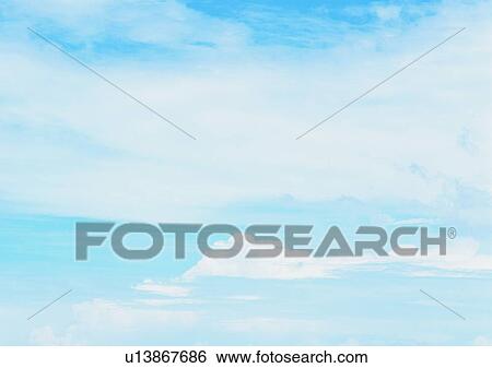 Stock Photograph - cloud, daytime, light, white, sky, blue. Fotosearch