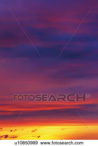 Stock Photo - light, scenery, daytime, sky, cloud, orange. Fotosearch