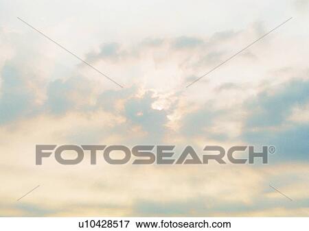 Stock Photo - light, white, blue, daytime, cloud, sky, scenery. Fotosearch