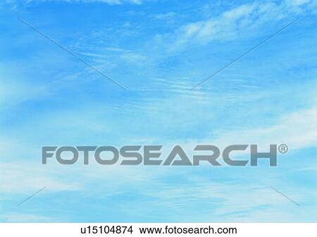 Picture - sky, cloud, light, scenery, white, blue. Fotosearch