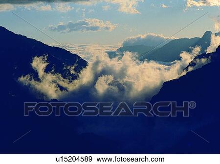 sky, cloud, scenery, daytime, peak, mountain View Large Photo Image Stock Photo - sky, cloud, scenery, daytime, peak, mountain. Fotosearch