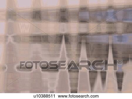 Stock Image - Close-up of a brown and grey pattern. Fotosearch