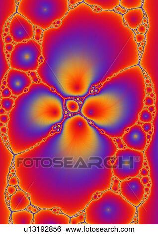 Stock Photograph - Close-up of a pattern of a cell structure. Fotosearch