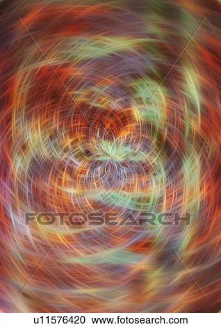 Stock Image - Close-up of a pattern of concentric circles. Fotosearch