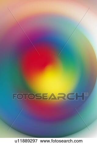 Stock Photo - Close-up of concentric circles in rainbow colors. Fotosearch