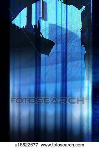 Close-up of a blue and white pattern on a black background View Large Photo Image Stock Photo - Close-up of a blue and white pattern on a black background. Fotosearch