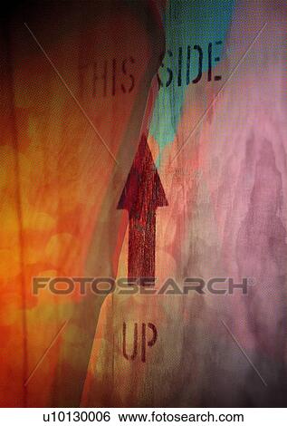 Close-up of an arrow superimposed on a pattern View Large Photo Image Stock Photograph - Close-up of an arrow superimposed on a pattern. Fotosearch