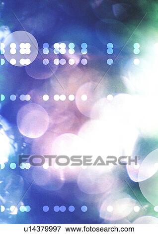 Close-up of white spots superimposed on a blue background View Large Photo Image Stock Photo - Close-up of white spots superimposed on a blue background. Fotosearch