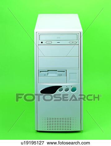Stock Photo - cpu, computer, tower, system, object. Fotosearch