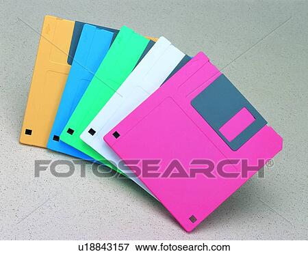 Stock Photo - disks, objects, storage. Fotosearch
