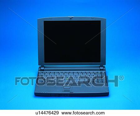 Stock Photo - object, notebook, computer, screen, portable. Fotosearch