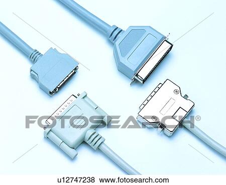 Stock Photo - objects, cables, connectors. Fotosearch