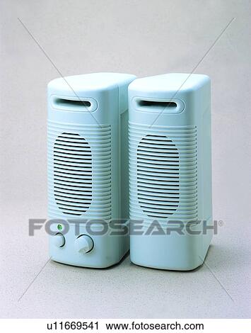Stock Image - speakers, sound, output, object. Fotosearch