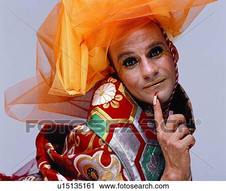 Stock Image - Bizarre, Costume, Close-Up, Asian Ethnicity. Fotosearch