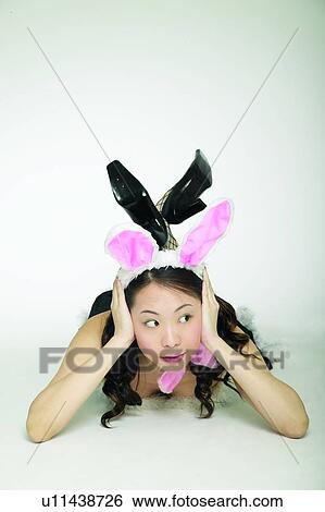 One Young Woman Only, One Person, Contemplation, Asian Ethnicity, Headdress, Creative View Large Photo Image Stock Photograph - One Young Woman Only, One Person, Contemplation, Asian Ethnicity, Headdress, Creative. Fotosearch