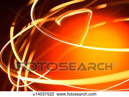 Stock Image - light, abstract, background, yellow, line. Fotosearch