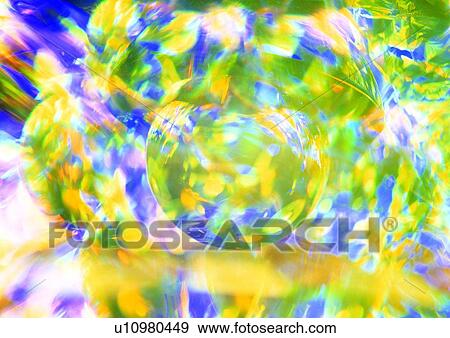 Stock Photo - light, abstract, background, yellow, purple. Fotosearch