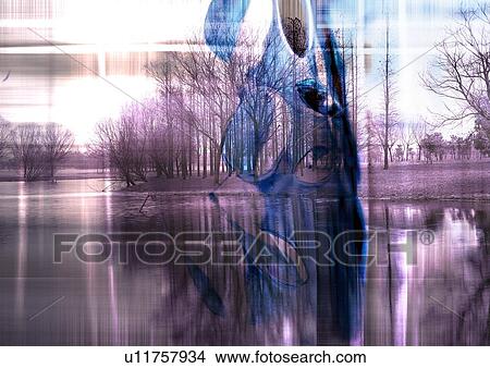 Panoramic view of a lake superimposed on a grey background View Large Photo Image Picture - Panoramic view of a lake superimposed on a grey background. Fotosearch