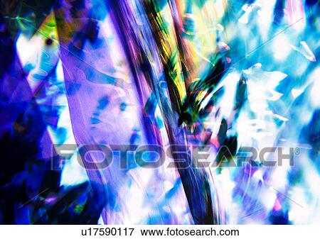Stock Photo - Close-up of an explosion of blue light. Fotosearch
