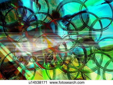 Close-up of rings superimposed on an explosion of light View Large Photo Image Stock Image - Close-up of rings superimposed on an explosion of light. Fotosearch