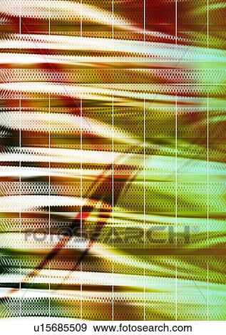 Green and brown pattern superimposed on a striped background View Large Photo Image Stock Photo - Green and brown pattern superimposed on a striped background. Fotosearch