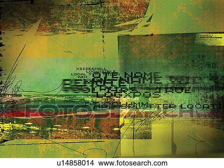green, imagery, overlay, yellow, letters, abstract View Large Photo Image Picture - green, imagery, overlay, yellow, letters, abstract. Fotosearch