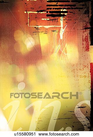 Stock Image - streaks, words, artwork, scheme, graphics, script. Fotosearch