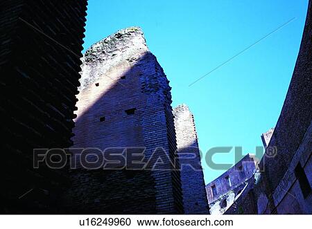 Stock Image - day, shadow, classic, European, building, tourist attraction, Europe. Fotosearch