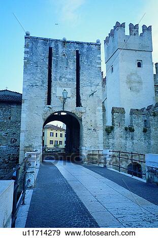 Stock Photo - Europe, castle, European, classic, road, tourist attraction. Fotosearch