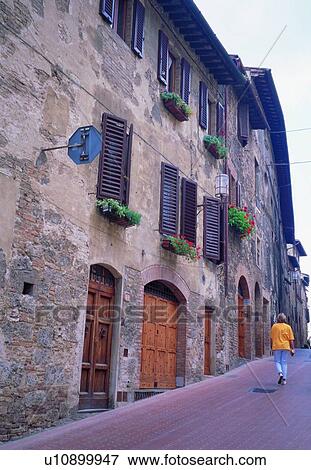 Stock Photo - street, European, tourist attraction, building, Europe, architecture. Fotosearch