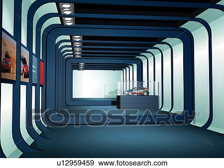 Corridor, Digitally Generated Image, Computer Monitor, Design View Large Photo Image Stock Photo - Corridor, Digitally Generated Image, Computer Monitor, Design. Fotosearch
