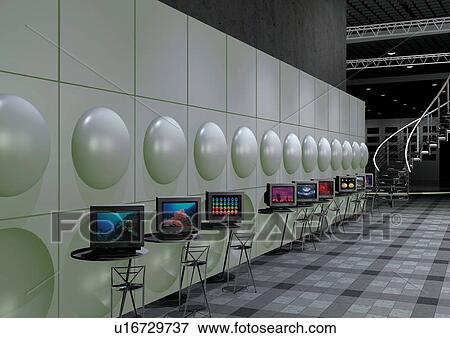 Corridor, Office, Digitally Generated Image, Computer Graphic, Chair, Design View Large Photo Image Stock Photo - Corridor, Office, Digitally Generated Image, Computer Graphic, Chair, Design. Fotosearch