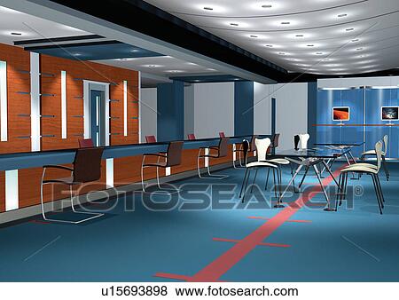 Exhibition, Business, Cafeteria, Furniture, Layout, Conference Room, Corridor View Large Photo Image Stock Photo - Exhibition, Business, Cafeteria, Furniture, Layout, Conference Room, Corridor. Fotosearch