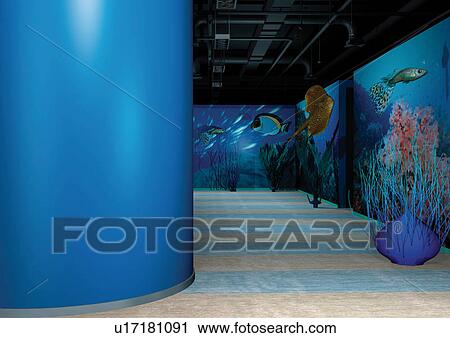 Graphic representation of a corridor in an office View Large Photo Image Stock Image - Graphic representation of a corridor in an office. Fotosearch