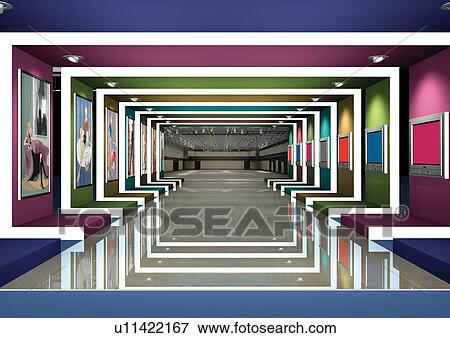 Graphic representation of a corridor in an office View Large Photo Image Stock Photo - Graphic representation of a corridor in an office. Fotosearch